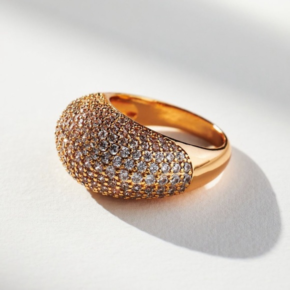 Anthropologie Dome Pave Ring - Picture 2 of 7